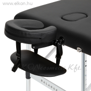 BALANCE Alumínium összecsukható Masszázsasztal 3 szekció - fekete - E-SHOP ELKONcosmetic Kft.
