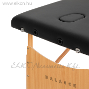 BALANCE Fa összecsukható masszázsasztal 3 szekciós - fekete - E-SHOP ELKONcosmetic Kft.
