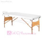 BALANCE Fa összecsukható masszázsasztal 2 szekciós 190x70 - fehér - E-SHOP