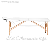 BALANCE Fa összecsukható masszázsasztal 2 szekciós 190x70 - fehér - E-SHOP ELKONcosmetic Kft.