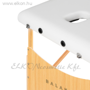 BALANCE Fa összecsukható masszázsasztal 2 szekciós 190x70 - fehér - E-SHOP ELKONcosmetic Kft.