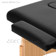 BALANCE Összecsukható fa Masszázsasztal 3 szekciós 190x70 - fekete - E-SHOP ELKONcosmetic Kft.