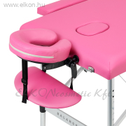 BALANCE Alumínium összecsukható Masszázsasztal 2 szekciós - pink - E-SHOP ELKONcosmetic Kft.