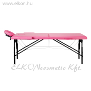 BALANCE Fa összecsukható Masszázsasztal 2 szekciós pink-fekete - E-SHOP ELKONcosmetic Kft.