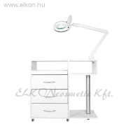 PEDIKŰRÖS MUNKAÁLLOMÁS Csiszolóval, Sterilizálóval, Lámpával keskeny fiók - E-SHOP ELKONcosmetic Kft.