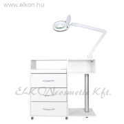 PEDIKŰRÖS MUNKAÁLLOMÁS Csiszolóval, Sterilizálóval, Lámpával keskeny fiók - E-SHOP ELKONcosmetic Kft.