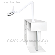 PEDIKŰRÖS MUNKAÁLLOMÁS Csiszolóval, Sterilizálóval, Lámpával keskeny fiók - E-SHOP ELKONcosmetic Kft.