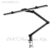 Egyenes Szekcionált Körmös Lámpa szabályozható fénnyel, asztali - fekete - E-SHOP