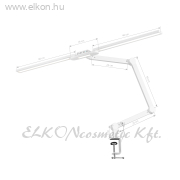Egyenes Szekcionált Körmös Lámpa szabályozható fénnyel, asztali - fehér - E-SHOP ELKONcosmetic Kft.