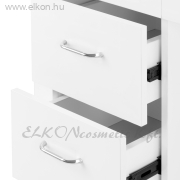 Manikűrös Műkörmös Asztal Porelszívóval, 6 fiókkal - fehér - E-SHOP ELKONcosmetic Kft.