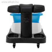 Pedikűrös lábáztató masszírozóval gurulós lábtartóval fekete - E-SHOP ELKONcosmetic Kft.