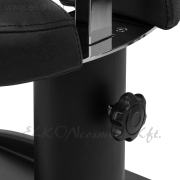 Pedikűrös lábáztató masszírozóval gurulós lábtartóval fekete - E-SHOP ELKONcosmetic Kft.