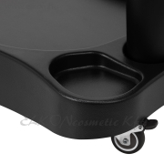 Pedikűrös lábáztató masszírozóval gurulós lábtartóval fekete - E-SHOP ELKONcosmetic Kft.