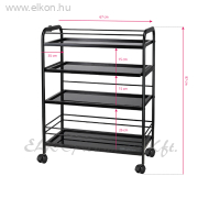 Tetováló Kellékeskocsi 1015 - fekete - E-SHOP ELKONcosmetic Kft.