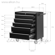 Tetováló Munkaállomás - fekete - E-SHOP ELKONcosmetic Kft.