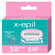 Smooth Sensation 5 pengés női borotvabetét 3db - X-Epil