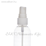 ÜRES, VÍZTISZTA ÁTLÁTSZÓ KOZMETIKAI FLAKON SZÓRÓFEJJEL 100ml - ELKON ELKONcosmetic Kft.
