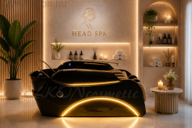 HEAD SPA FEJ- ÉS HAJTERÁPIÁS LUX BLACK EDITION KEZELŐÁGY HAJ SZAUNÁVAL MASSZÁZS FUNKCIÓKKAL - ELKON ELKONcosmetic Kft.