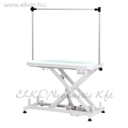 Professzionális elektromos kutyakozmetikai asztal világítással, fehér  P4W 3 - E-SHOP ELKONcosmetic Kft.
