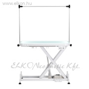 Professzionális elektromos kutyakozmetikai asztal világítással, fehér  P4W 3 - E-SHOP ELKONcosmetic Kft.