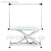 Professzionális elektromos kutyakozmetikai asztal világítással, fehér  P4W 3 - E-SHOP ELKONcosmetic Kft.