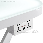 Professzionális elektromos kutyakozmetikai asztal világítással, fehér  P4W 3 - E-SHOP ELKONcosmetic Kft.