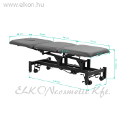 Hidraulikus rehabilitációs asztal masszázshoz és fizioterápiához Balance Solidum 3 szürke - E-SHOP ELKONcosmetic Kft.