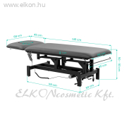 Elektromos rehabilitációs asztal masszázshoz és fizioterápiához Balance Eso 2 szürke - E-SHOP ELKONcosmetic Kft.