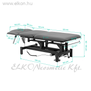 Elektromos rehabilitációs asztal masszázshoz és fizioterápiához Balance Eso 5 szürke - E-SHOP ELKONcosmetic Kft.