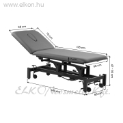Hidraulikus rehabilitációs asztal masszázshoz és fizioterápiához Balance Solidum 5 szürke - E-SHOP ELKONcosmetic Kft.