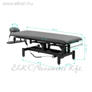 Elektromos rehabilitációs asztal masszázshoz és fizioterápiához Balance Eso 1 szürke - E-SHOP ELKONcosmetic Kft.