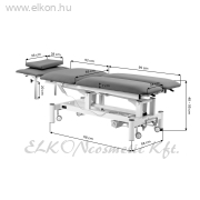 Elektromos rehabilitációs asztal masszázshoz és fizioterápiához Balance Eso Pro szürke - E-SHOP ELKONcosmetic Kft.