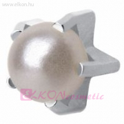 R1301Y Belőhető Fülbevaló KARMOS, FEHÉR GYÖNGY 4mm - STUDEX