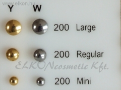 R200W Belőhető Fülbevaló FORMA, EZÜST 4mm - STUDEX ELKONcosmetic Kft.