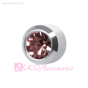 R206W Belőhető Fülbevaló KÖRFOGLALATÚ 4mm - STUDEX