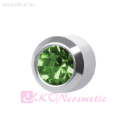 R208W Belőhető Fülbevaló KÖRFOGLALATÚ 4mm - STUDEX