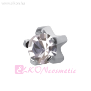 R104W Belőhető Fülbevaló KARMOS FOGLALATÚ 4mm - STUDEX