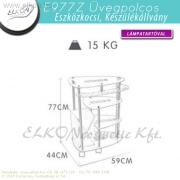 ÜVEGPOLCOS KÉSZÜLÉK ÁLLVÁNY , ESZKÖZKOCSI 6in1-7in1-8in1-9in1 GÉPEKHEZ - ELKON ELKONcosmetic Kft.