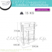 ÜVEGPOLCOS KÉSZÜLÉK ÁLLVÁNY , ESZKÖZKOCSI 6in1-7in1-8in1-9in1 GÉPEKHEZ - ELKON ELKONcosmetic Kft.