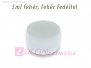 TÉGELY 5ml FEHÉR, FEHÉR FEDÉLLEL - DAB