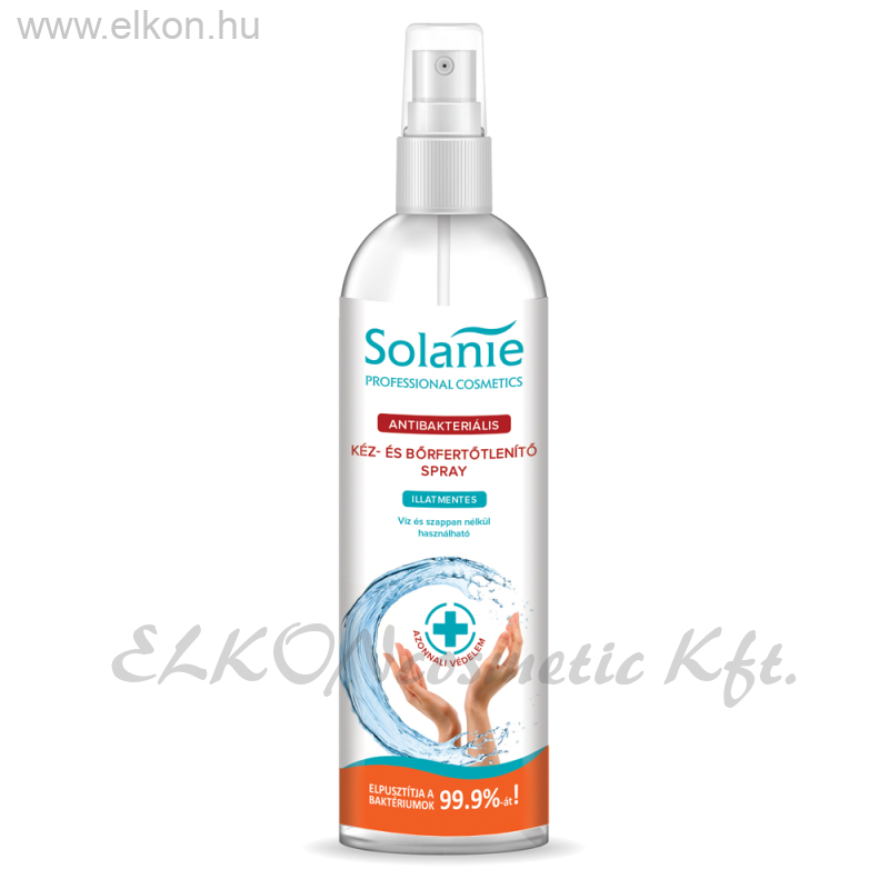 Basic Antibakteriális kéz- és bőrfertőtlenítő spray 250ml - Solanie ELKONcosmetic Kft.
