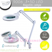 NAGYÍTÓS LÁMPA E9006-LED-3D+5D SZABÁLYOZHATÓ FÉNYERŐVEL FEHÉR - ELKON