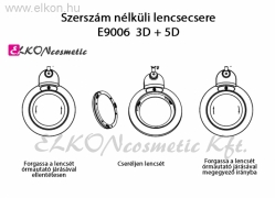 NAGYÍTÓS LÁMPA E9006-LED-3D + 5D SZABÁLYOZHATÓ FÉNYERŐVEL FEHÉR - ELKON ELKONcosmetic Kft.