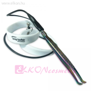 Szilikon Csipeszfogó karkötő (2db) fekete-fehér - Long Lashes