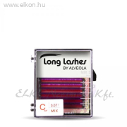 Szempilla színes MIX pilla - LILA C 0,07-8-10-11-12-14-16mm - Long Lashes