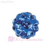 4,5 Fireball Capri Blue, Natúr Belőhető Fülbevaló - STUDEX