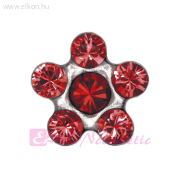 5,5mm Margaréta Padparadscha & Július Rubin, Natúr Belőhető Fülbevaló - STUDEX
