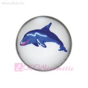 5,5mm Novelty Delfin Natúr Belőhető Fülbevaló - STUDEX