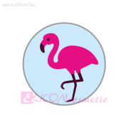 5,5mm Novelty, Flamingó, Natúr Belőhető Fülbevaló - STUDEX