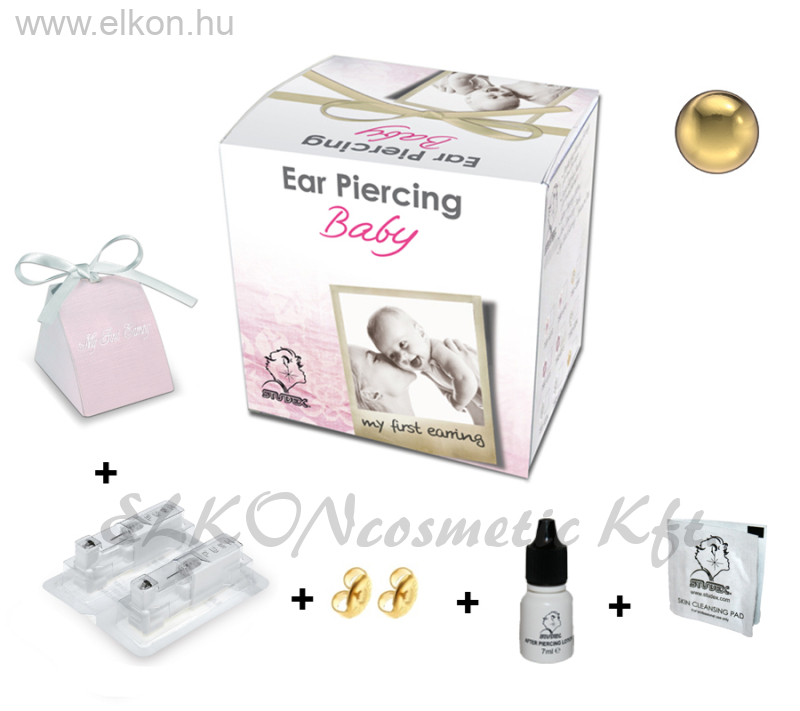 Baby Box: 3mm Gömb, Aranyozott Belőhető Fülbevaló - STUDEX ELKONcosmetic Kft.